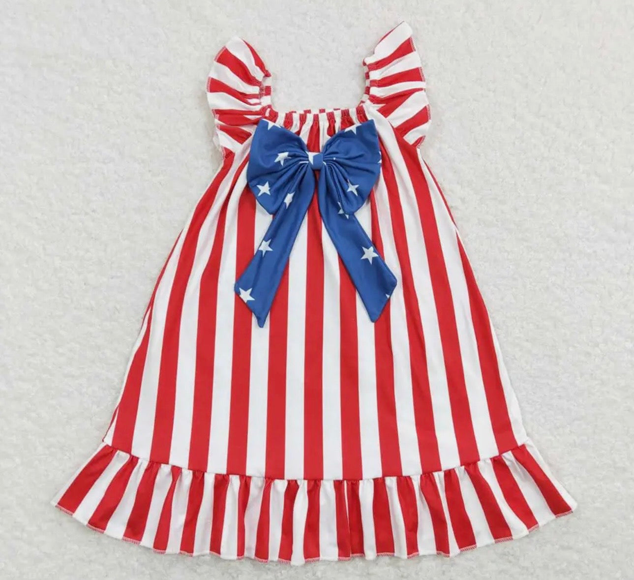 Striped Bow Back Dress