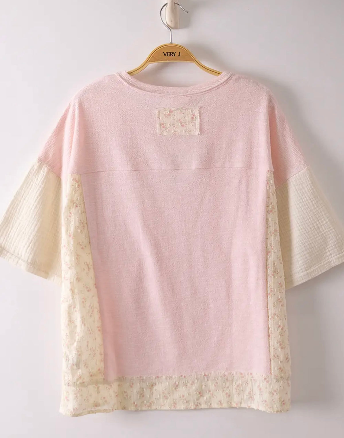Pink Oversized Knit Top