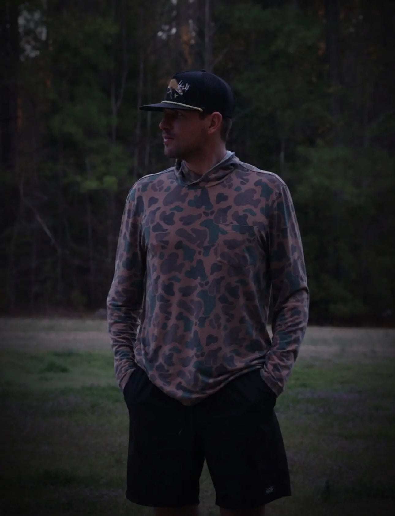 Thin Vintage Camo Hoodie
