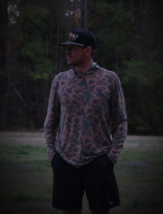 Thin Vintage Camo Hoodie