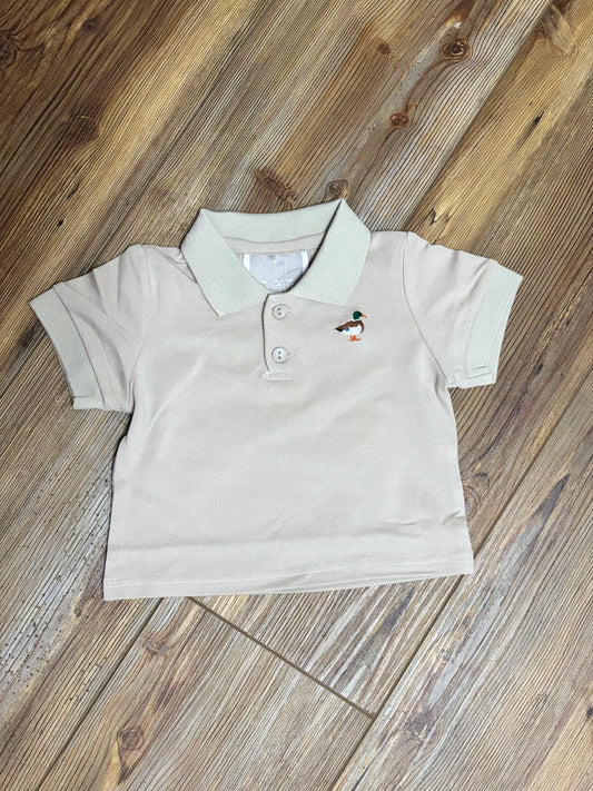 Light Brown Mallard Duck Polo Shirt