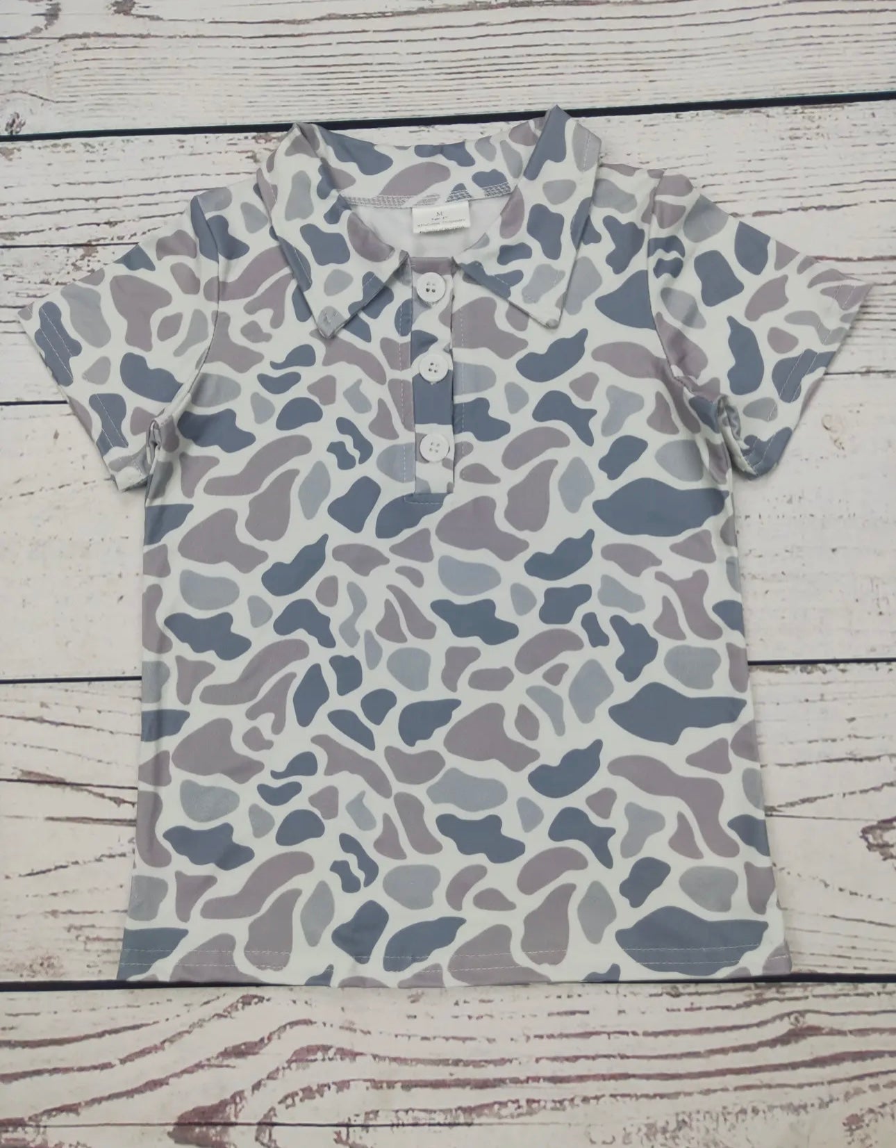 Grey Camo Polo