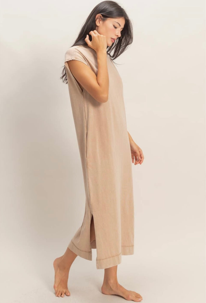 Cap Sleeve Midi Dress