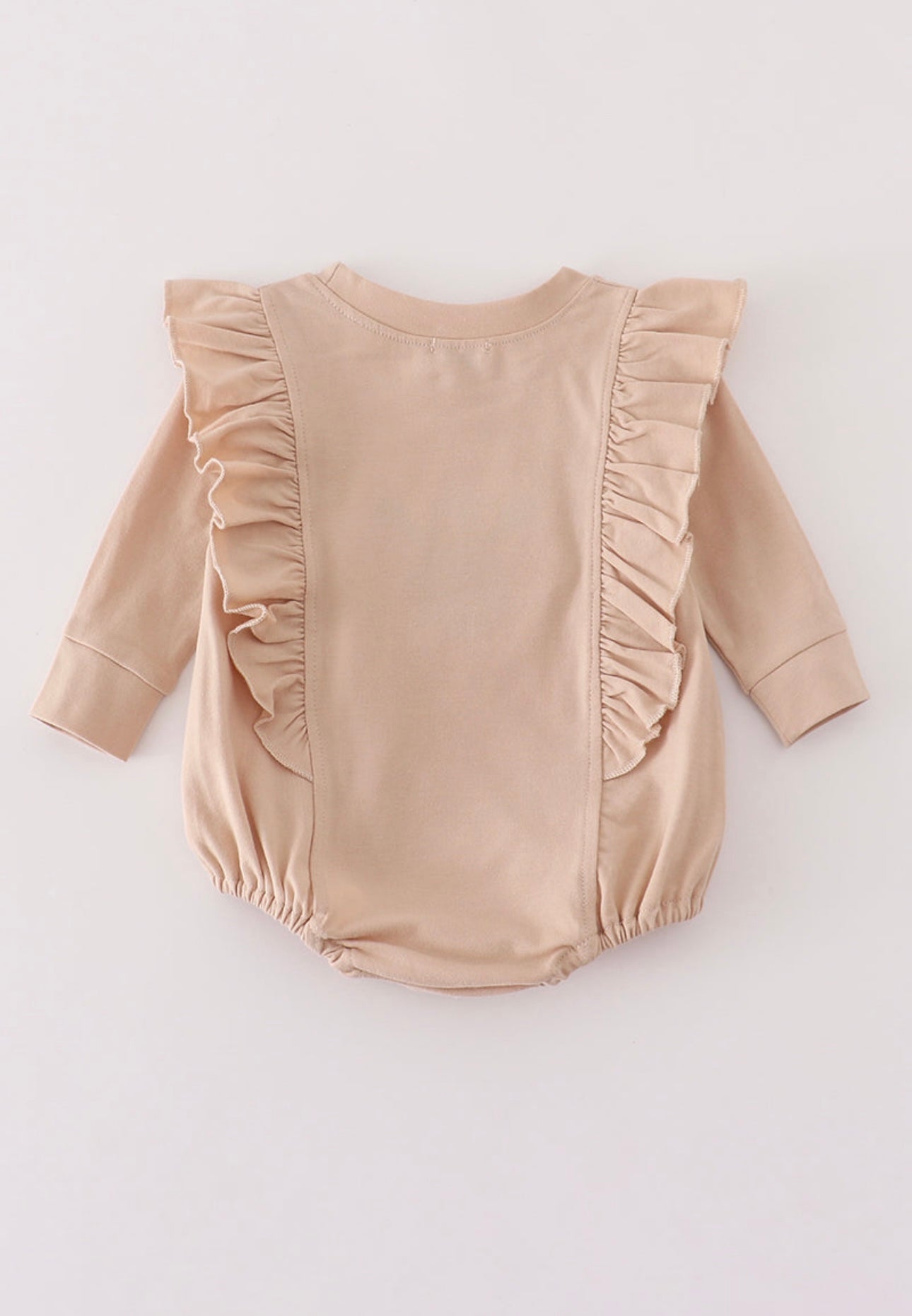 Beige Turkey French Knot Ruffle Bubble