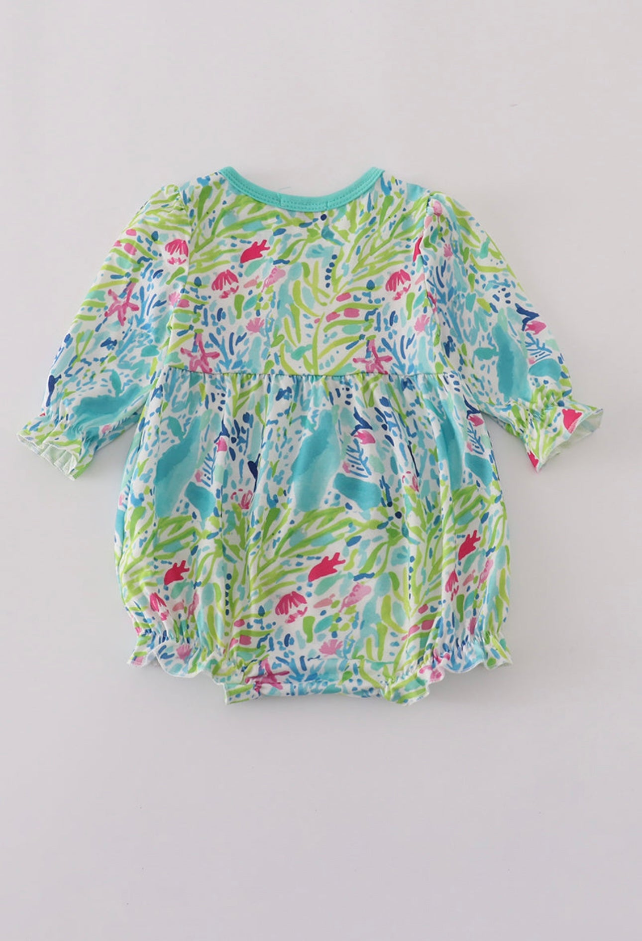 Green Meadow Splash Ruffle Bubble
