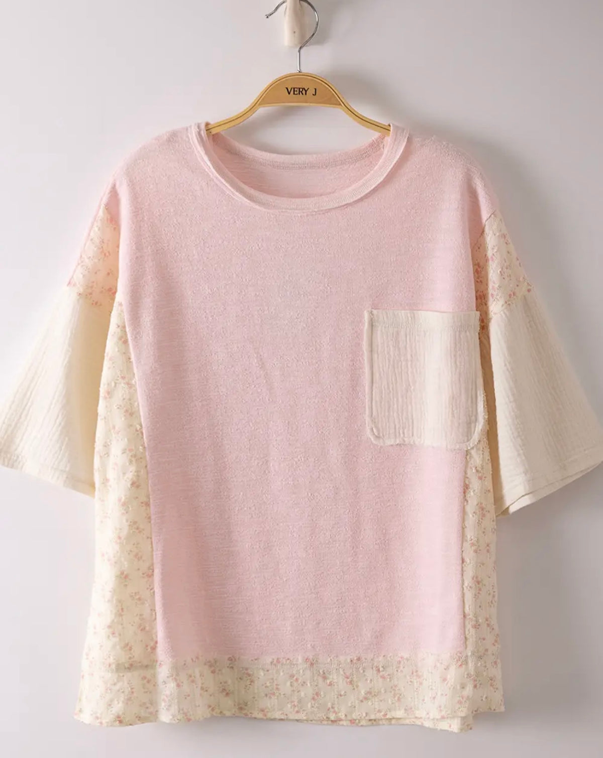 Pink Oversized Knit Top