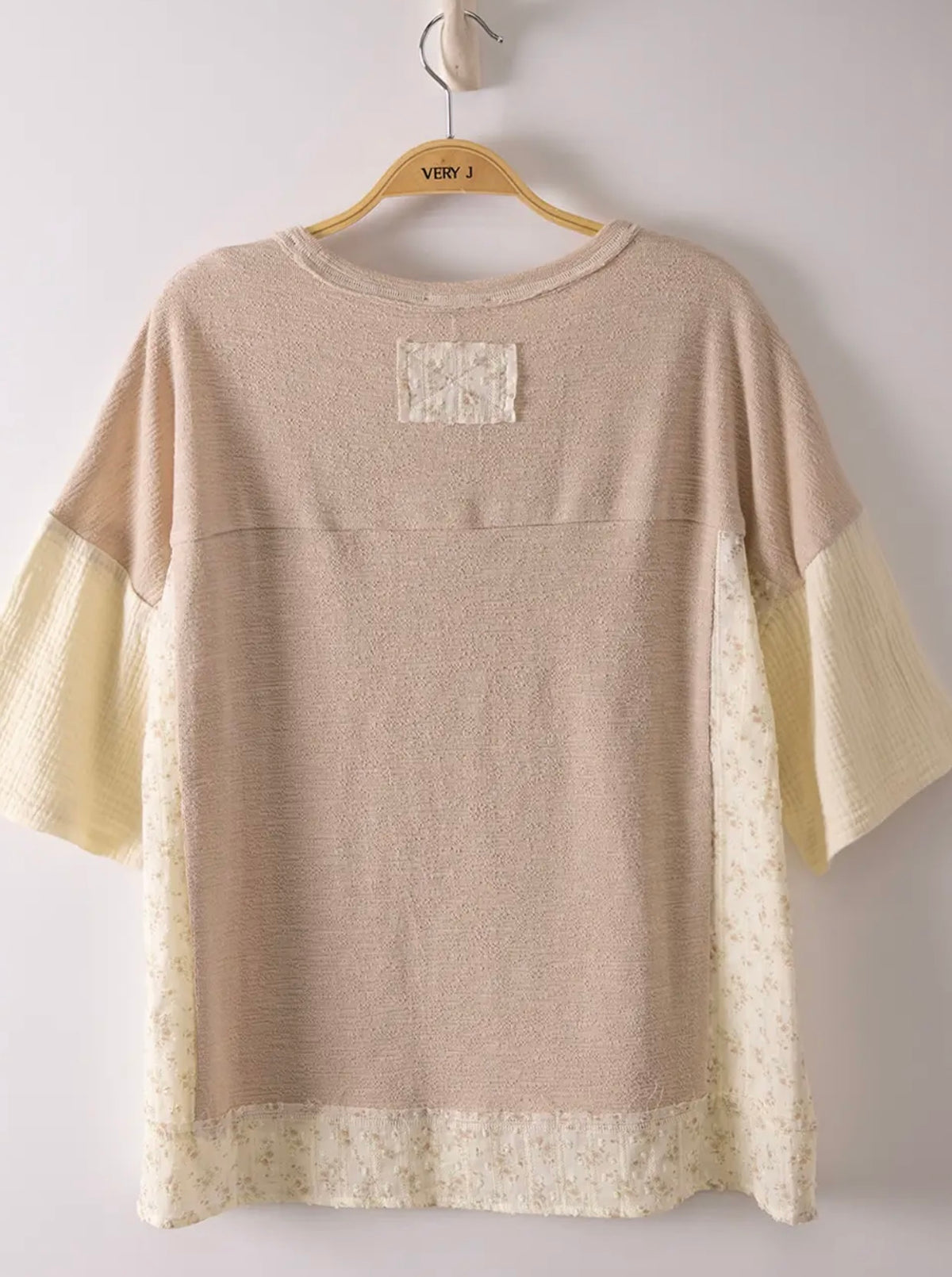 Tan Oversized Knit Top